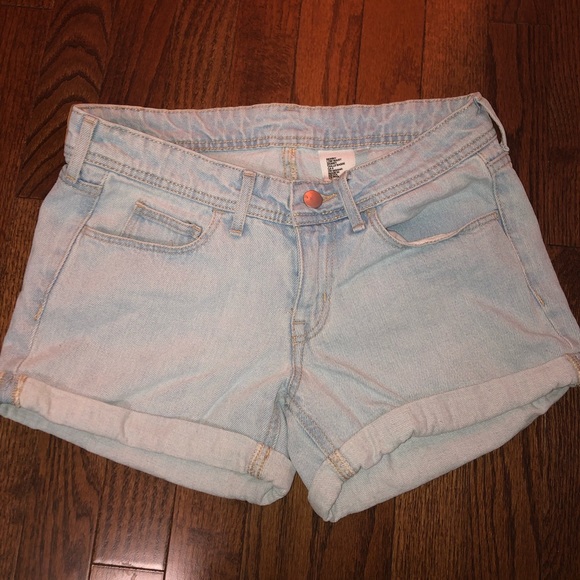 Light Blue Denim Shorts - Picture 1 of 3